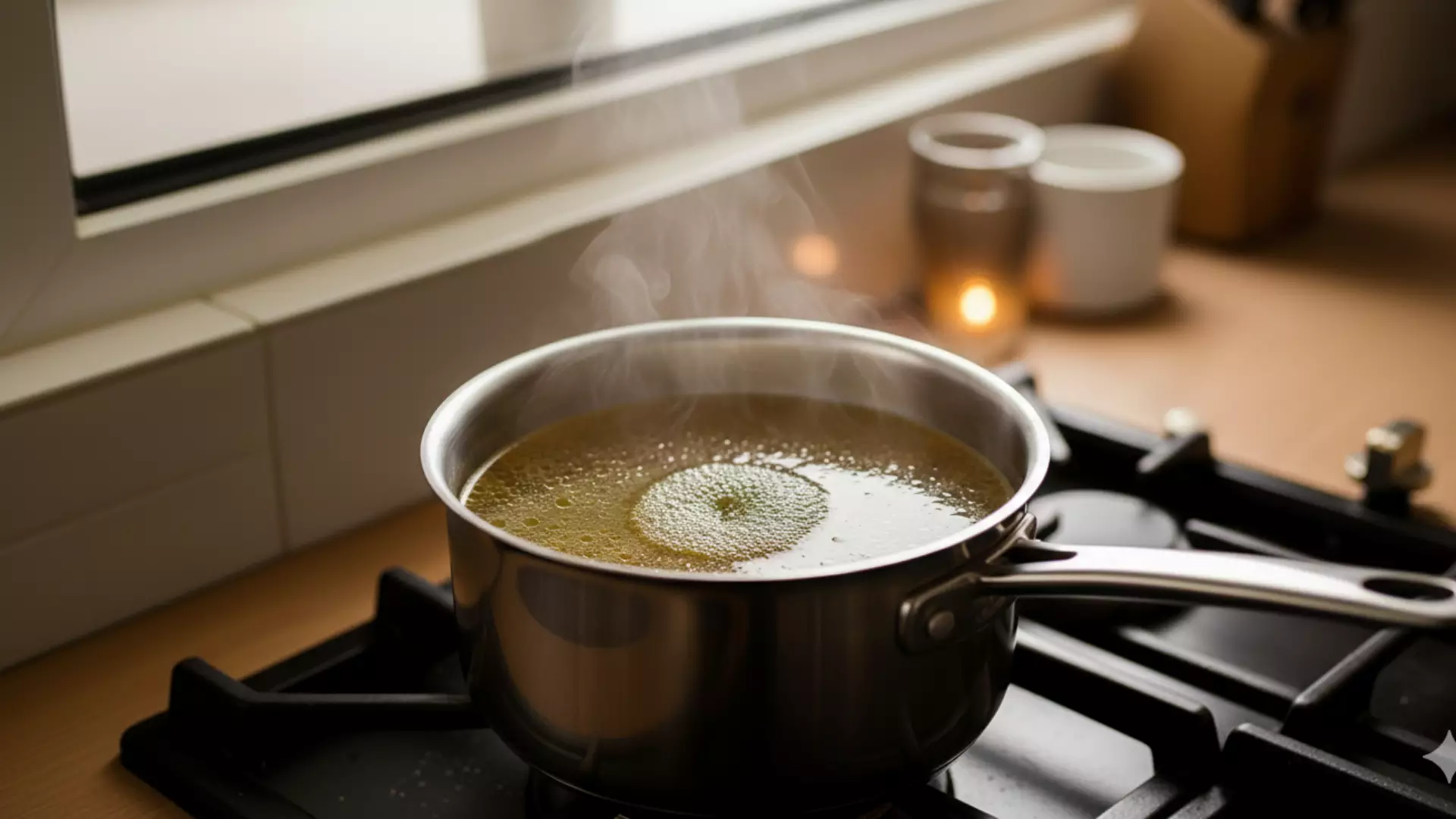 Warm the broth